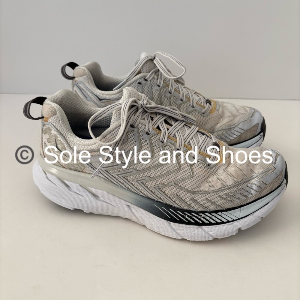 Hoka Clifton Sneakers White Grey 7.5